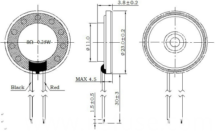 Inner Magnetic Mylar Speaker 23mm Speaker Mylar Speaker